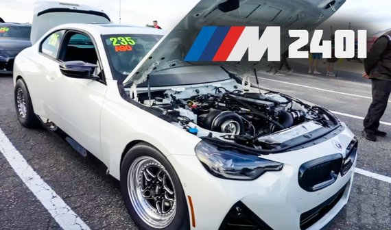 Новый рекорд BMW M240i на четверти мили.